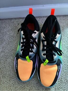 Jordan Kids Orange, Neon Green & Black Sneakers